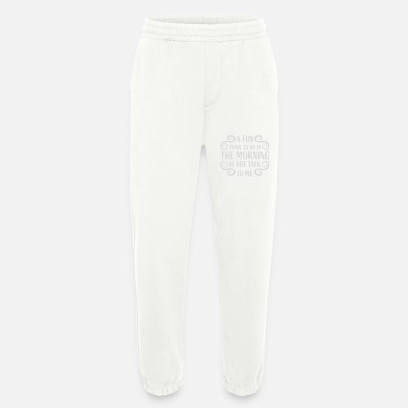 not talk to me - Heavyweight Jogging Pants - made by SPREAD - OFF WHITE