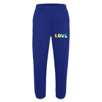 LOVE - Heavyweight Jogging Pants - made by SPREAD  - Iconic Blue - Front