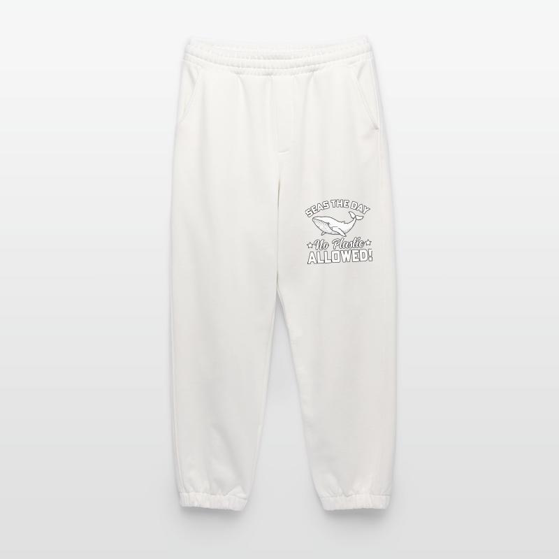 Seas the day no plastic allowed Heavyweight Jogging Pants - made by SPREAD 