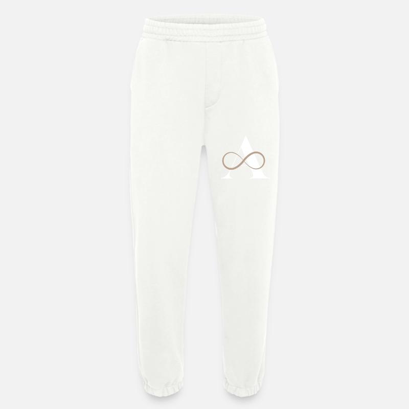Letter to infinity - Heavyweight Jogging Pants - made by SPREAD  - OFF WHITE