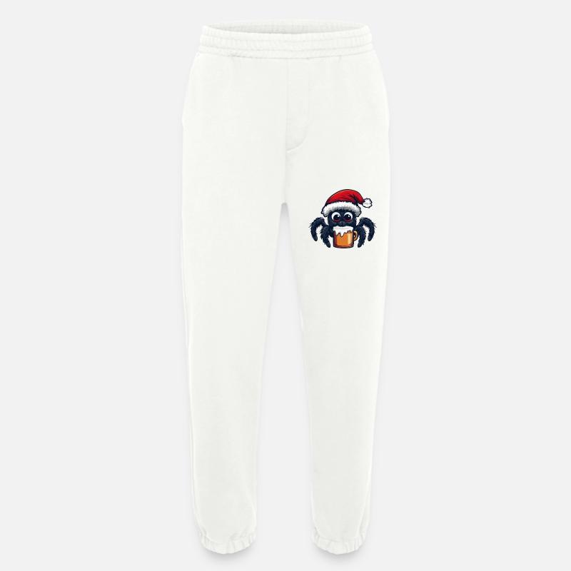 Bière de Noël Spider Tarantula - Pantalon de jogging bio épais fabriqué en UE - OFF WHITE