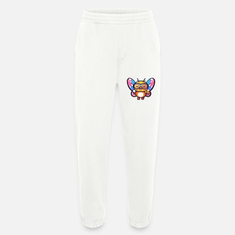 Butterfly Ski Beer - Heavyweight Jogging Pants - made by SPREAD  - OFF WHITE