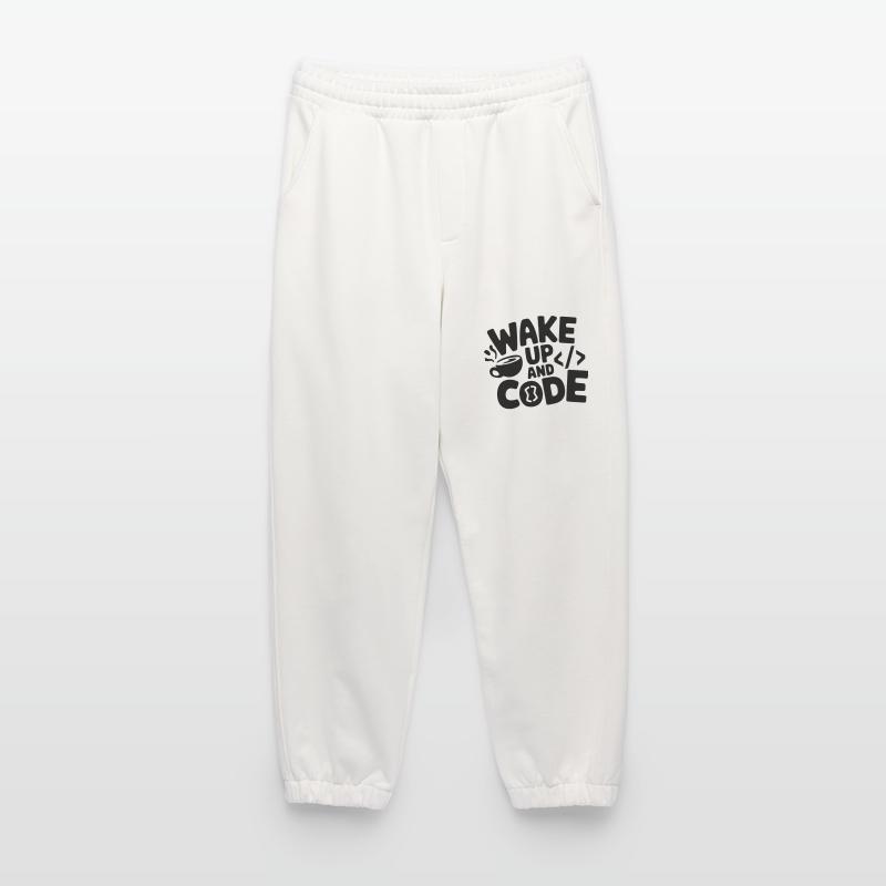 Wake Up and Code Heavyweight Jogging Pants - made by SPREAD 