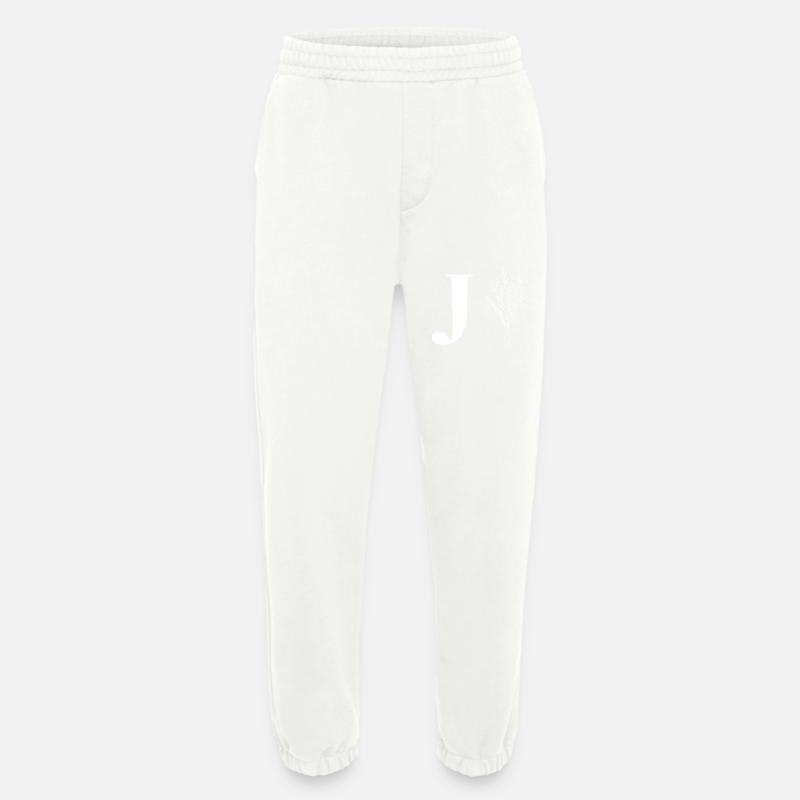 Minimalistische Blumen - Heavyweight Jogginghose - made by SPREAD - OFF WHITE