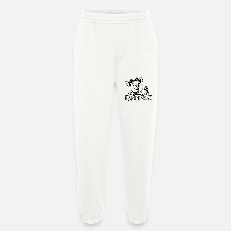 Rampe porc - Pantalon de jogging bio épais fabriqué en UE - OFF WHITE