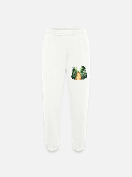 Strong groundhog nature landscape - Heavyweight Jogging Pants - made by SPREAD - OFF WHITE