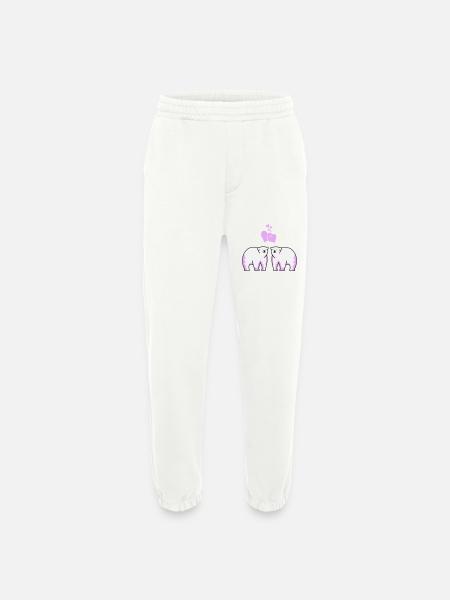 Eisbären verliebt - Heavyweight Jogginghose - made by SPREAD - OFF WHITE