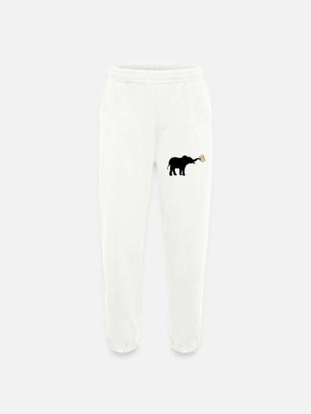 Beer Jug Elephant cool - Heavyweight Jogging Pants - made by SPREAD - OFF WHITE