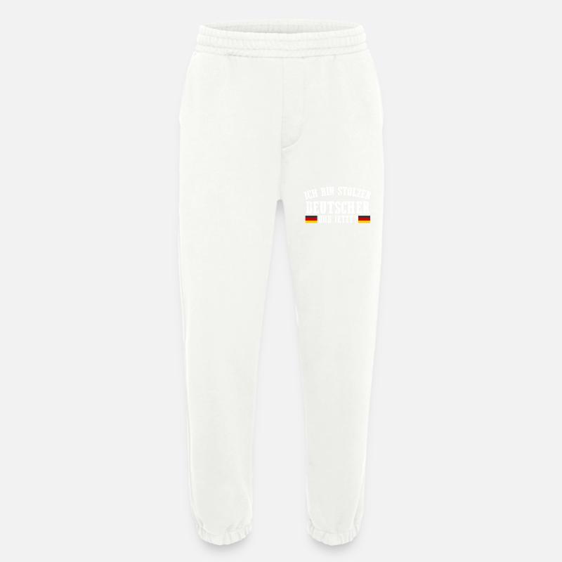 German German Germany - Heavyweight Jogging Pants - made by SPREAD  - OFF WHITE