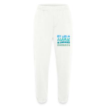 my life is a series of awkward moment - Heavyweight Jogging Pants - made by SPREAD  - OFF WHITE - Front