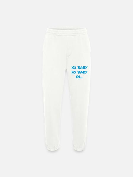 YO BABY YO BABY YO - Heavyweight organic joggingbroek made in EU - OFF WHITE