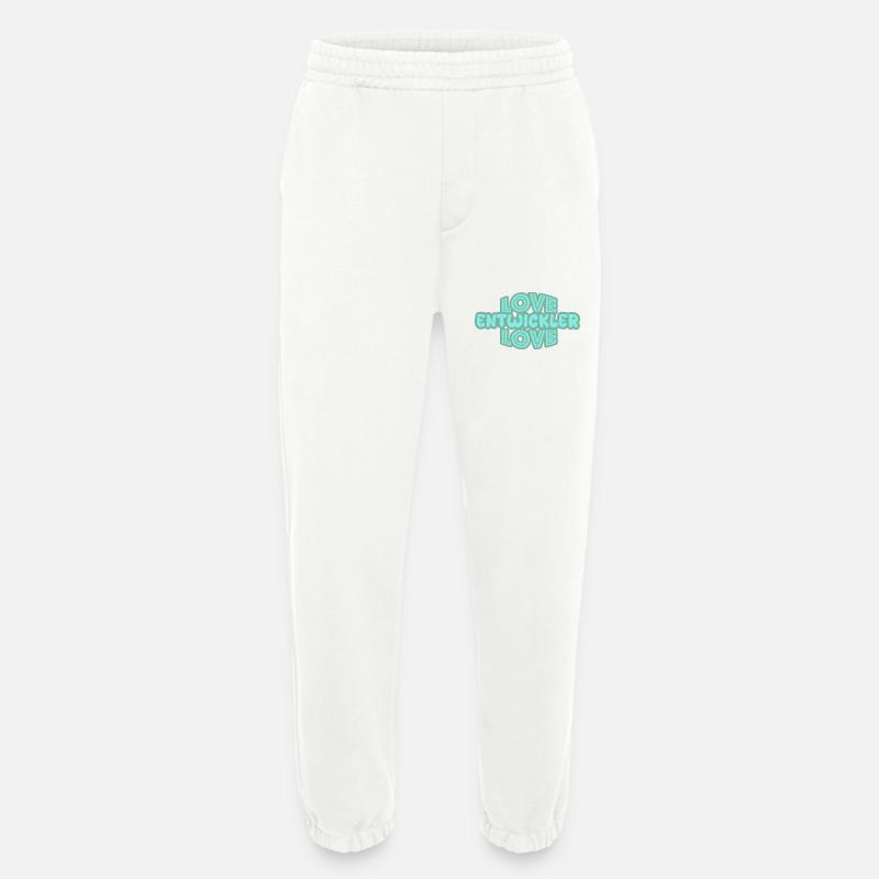 Entwickler als Spruch - Heavyweight Jogginghose - made by SPREAD  - OFF WHITE