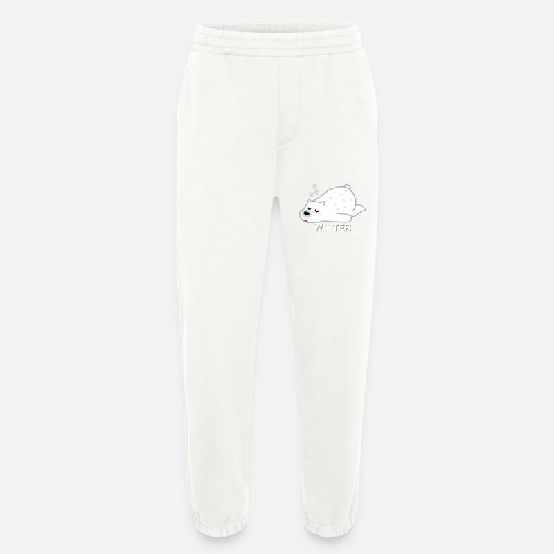 Winter Bear - Heavyweight Jogginghose - made by SPREAD  - OFF WHITE