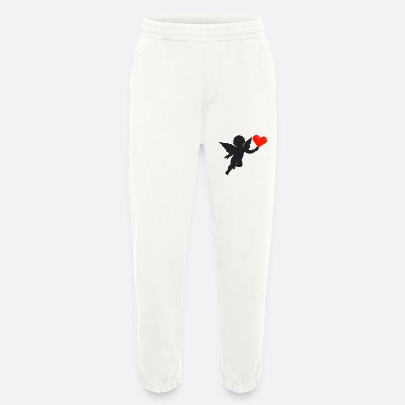 Engel Herz, schwarz - Heavyweight Jogginghose - made by SPREAD  - OFF WHITE
