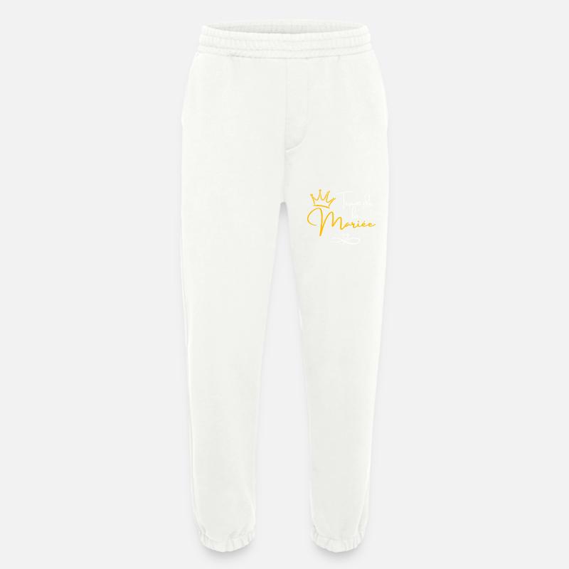 Bride's Team Crown - Bride Gift - Heavyweight Jogging Pants - made by SPREAD  - OFF WHITE