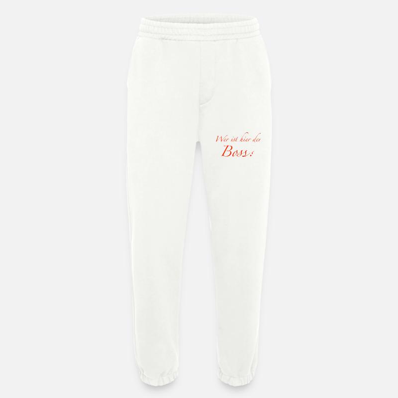 wer ist der chef - Heavyweight Jogginghose - made by SPREAD  - OFF WHITE