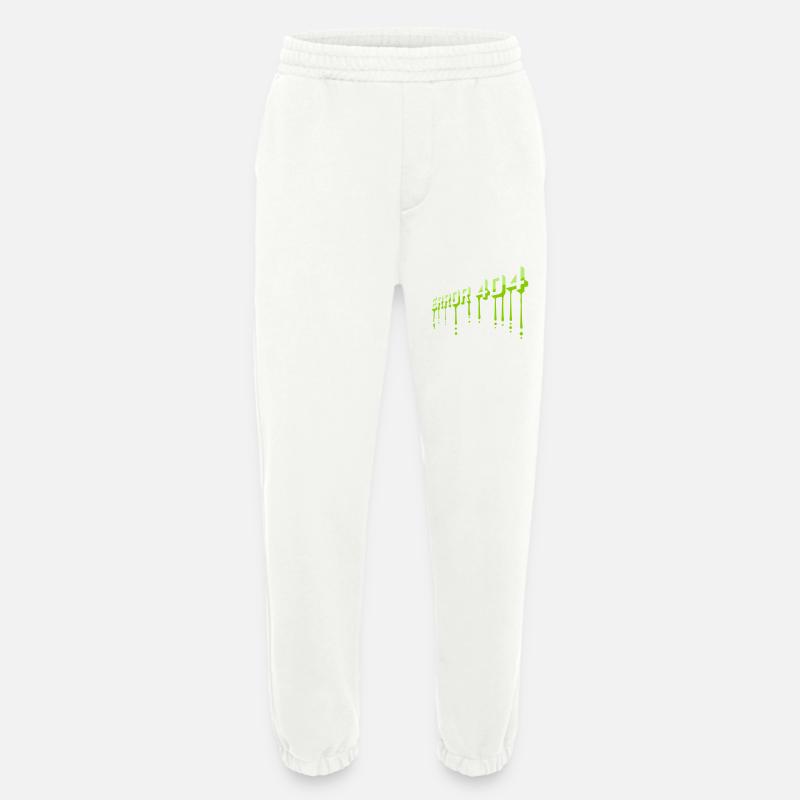 Mucus Drops Error 404 - Heavyweight Jogging Pants - made by SPREAD  - OFF WHITE