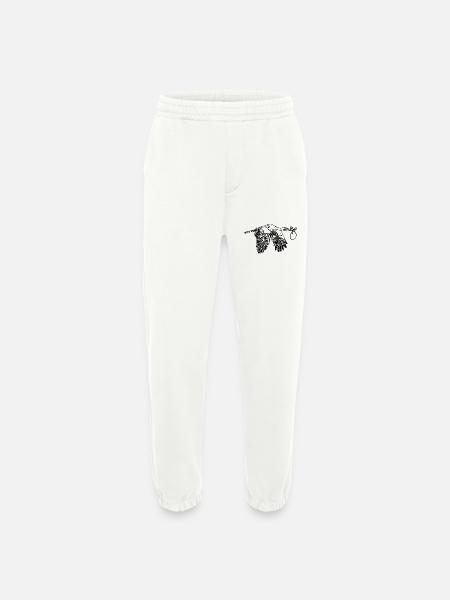 Flying Stork offspring Delivery - Heavyweight Jogging Pants - made by SPREAD - OFF WHITE