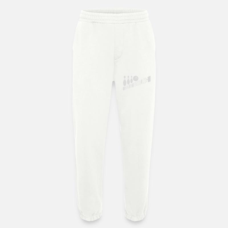 I suck at bowling - Heavyweight Jogging Pants - made by SPREAD  - OFF WHITE