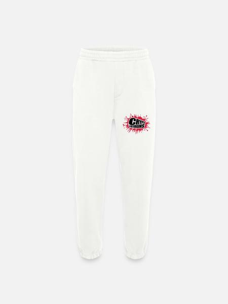 crypto is for virgins - Heavyweight Jogging Pants - made by SPREAD  - OFF WHITE