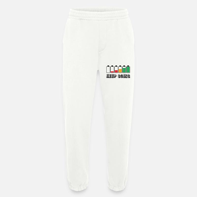 keep going - Heavyweight Jogging Pants - made by SPREAD  - OFF WHITE