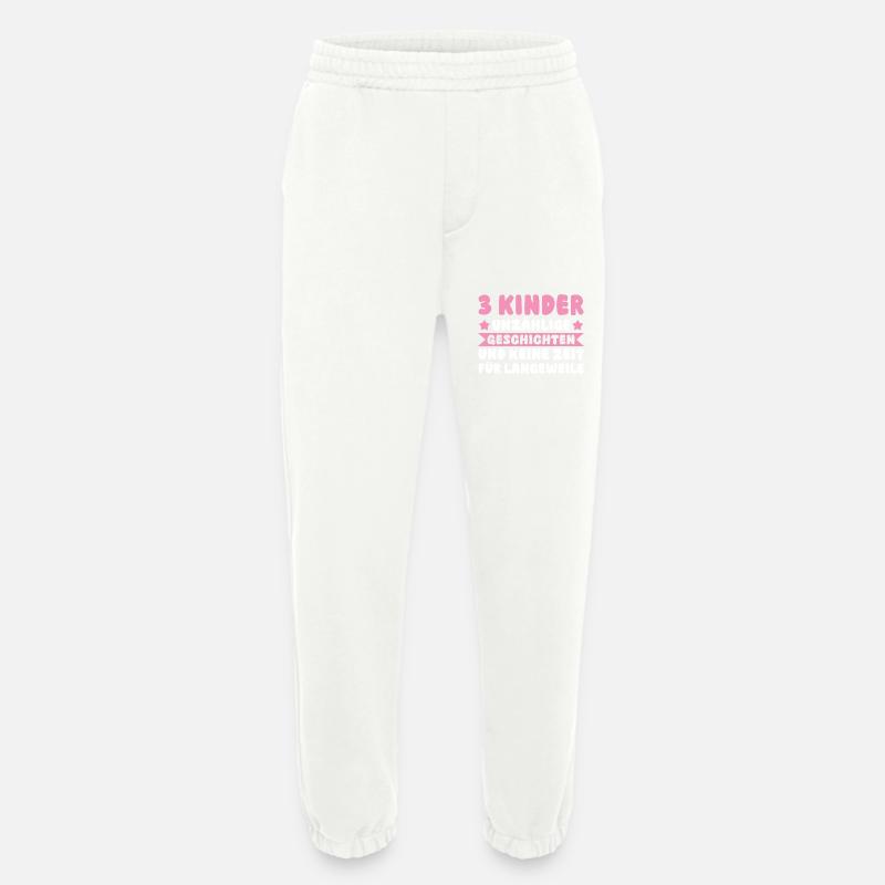 Mama Von 3 Kindern - Heavyweight Jogginghose - made by SPREAD  - OFF WHITE