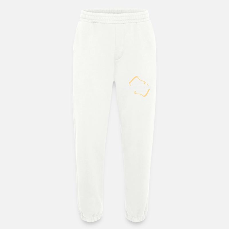 Gift for clerk - Heavyweight Jogging Pants - made by SPREAD  - OFF WHITE