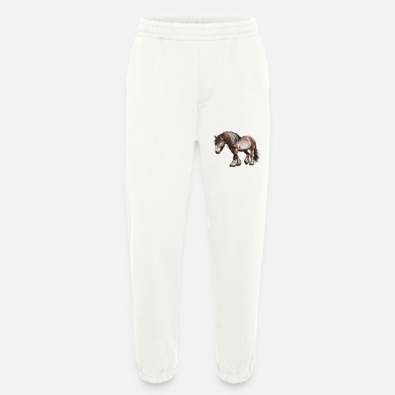 Trot Your Own Path - Heavyweight Jogging Pants - made by SPREAD  - OFF WHITE