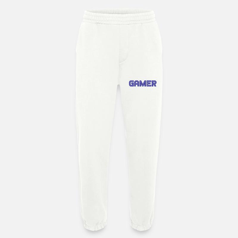 Gamer - Games - PC - Computer - Heavyweight Jogginghose - made by SPREAD - OFF WHITE