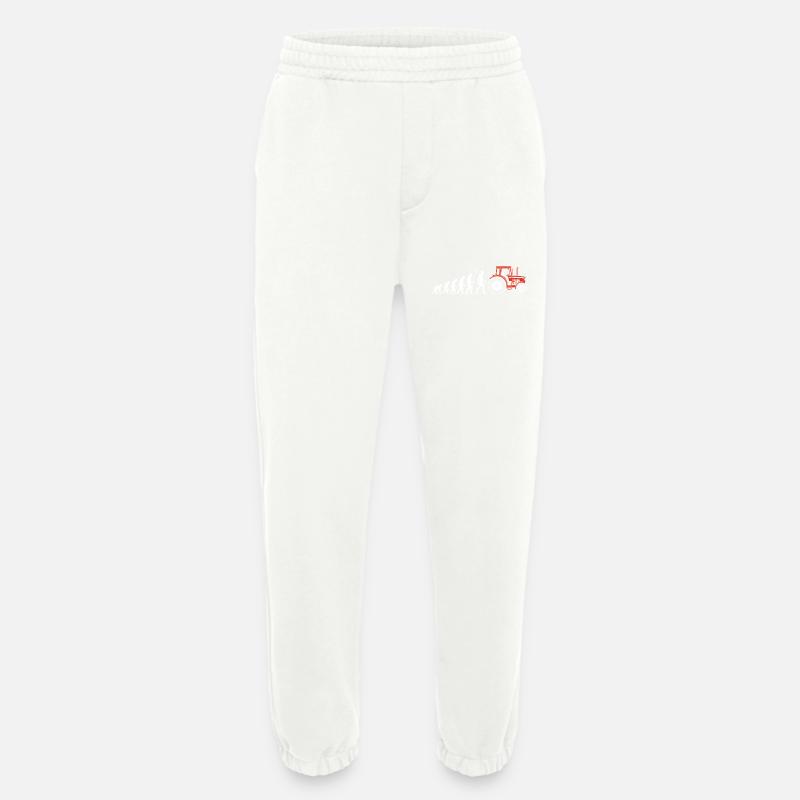 Evolution Farmer Farmer Tracteur - Pantalon de jogging bio épais fabriqué en UE - OFF WHITE
