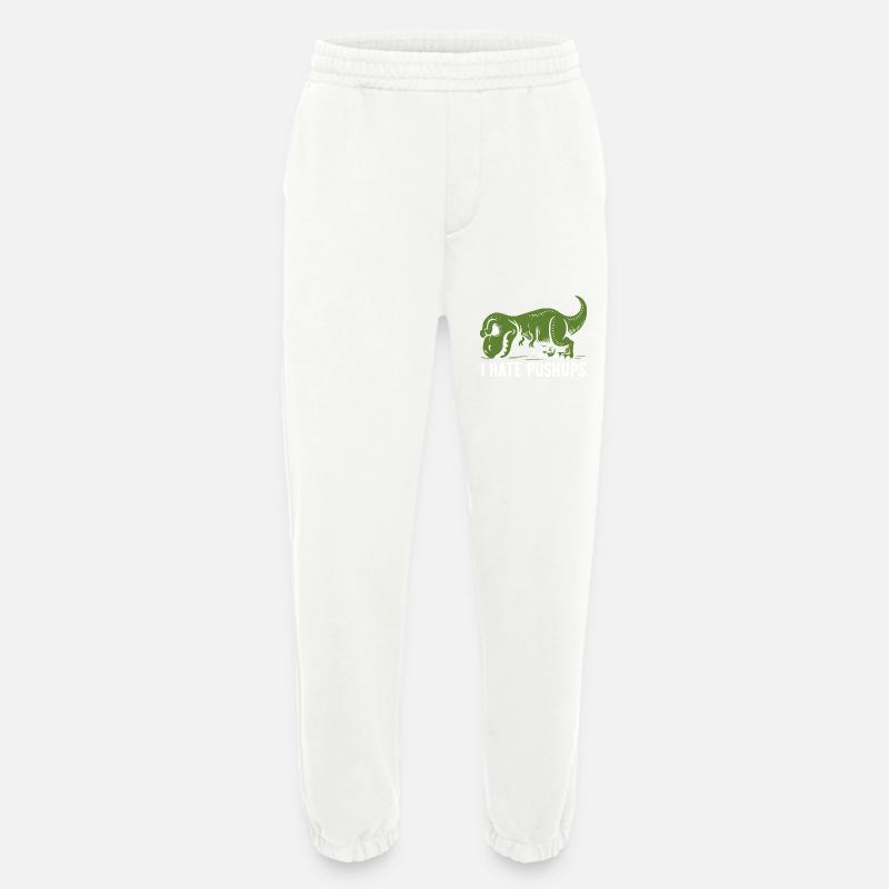 T-Rex - I hate pushups - gift - Heavyweight Jogging Pants - made by SPREAD  - OFF WHITE