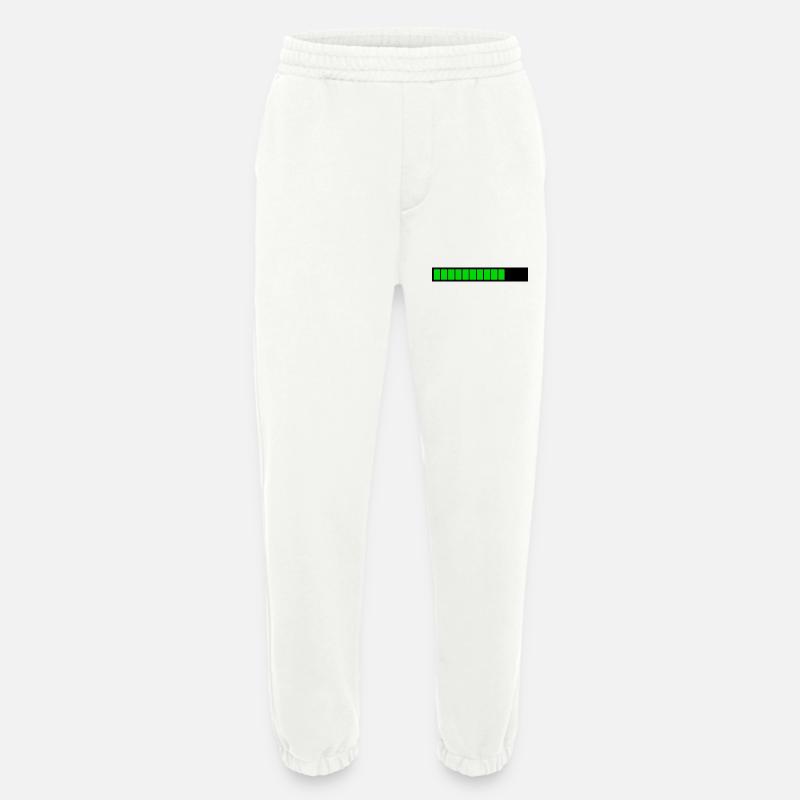 Rectangle loading bar Black Green (75%) - Heavyweight Jogging Pants - made by SPREAD  - OFF WHITE