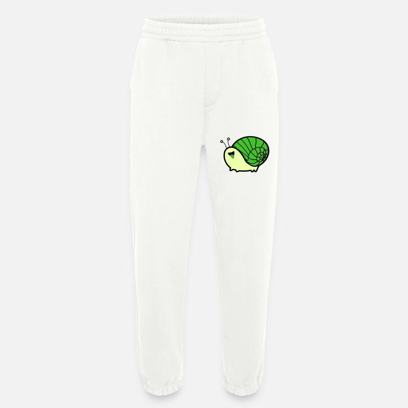 Bande dessinée d’escargot - Pantalon de jogging bio épais fabriqué en UE - OFF WHITE