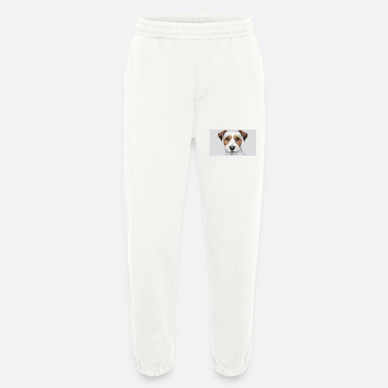Parson Russel Terrier - Heavyweight Jogging Pants - made by SPREAD  - OFF WHITE