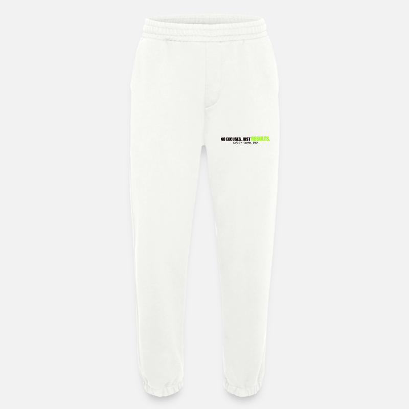 NO EXCUSES - Performance mindset Shirt - Heavyweight Jogginghose - made by SPREAD  - OFF WHITE