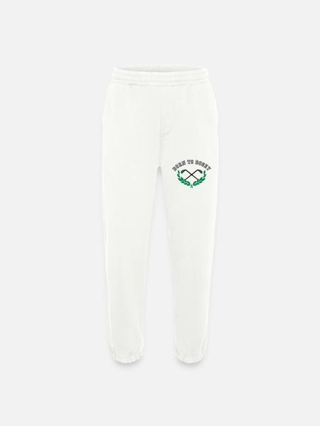 Né à Bogey - Pantalon de jogging bio épais fabriqué en UE - OFF WHITE