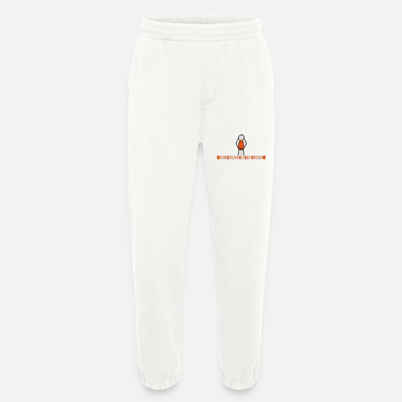 goose on the loose - Heavyweight Jogging Pants - made by SPREAD  - OFF WHITE