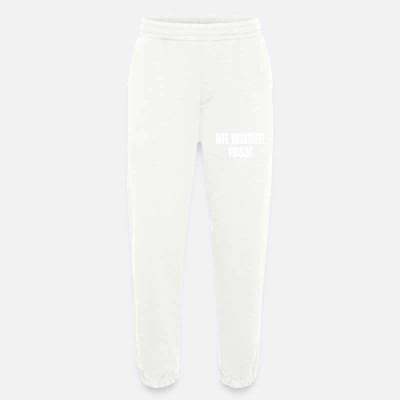 Never again 1933 - Heavyweight Jogging Pants - made by SPREAD  - OFF WHITE