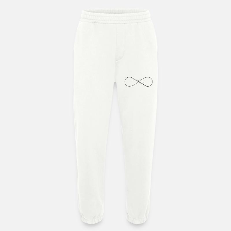 Mathilda Name Infinity Symbol - Heavyweight Jogging Pants - made by SPREAD  - OFF WHITE