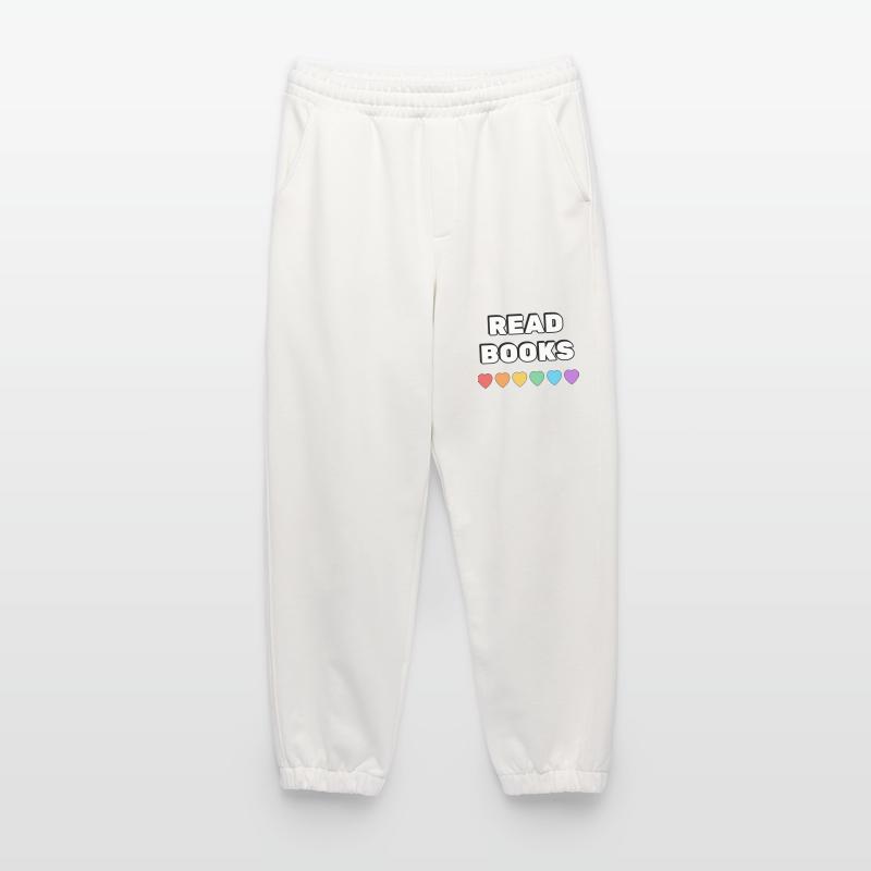 Bücher lesen Rainbow Hearts Heavyweight Jogginghose - made by SPREAD 