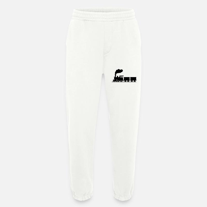 dampflokomotive - Heavyweight Jogginghose - made by SPREAD  - OFF WHITE