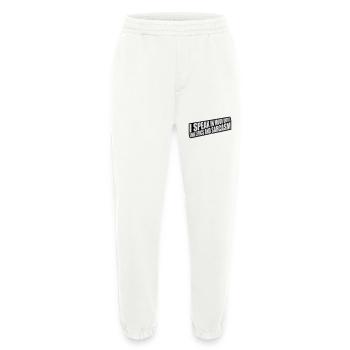 speak lyrics and sarcasm - Heavyweight Jogging Pants - made by SPREAD  - OFF WHITE - Front