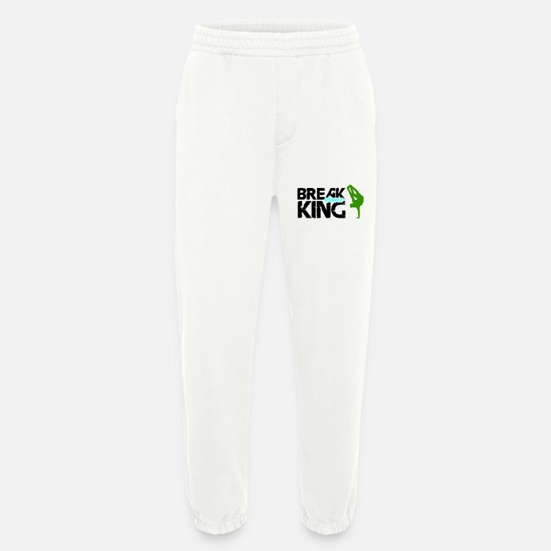 break dance king - Heavyweight Jogginghose - made by SPREAD  - OFF WHITE