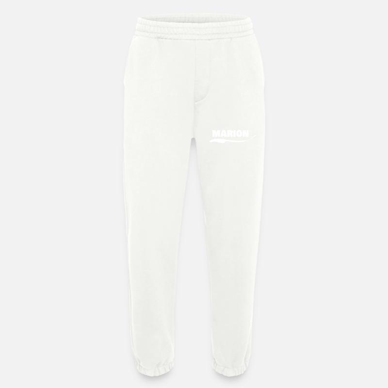 First name marion - Heavyweight Jogging Pants - made by SPREAD  - OFF WHITE