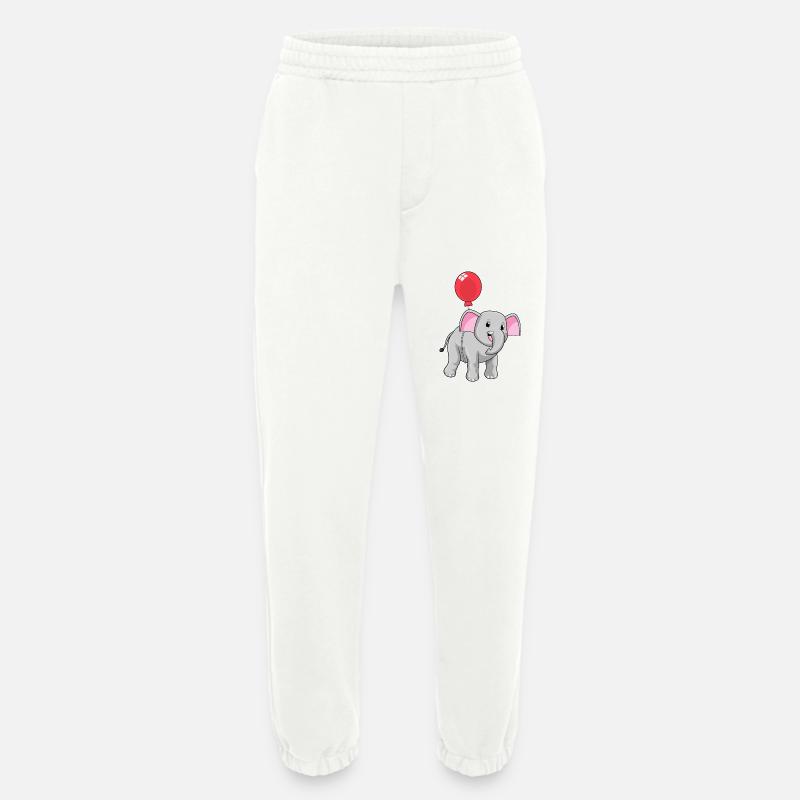 Elefant mit Luftballon - Heavyweight Jogginghose - made by SPREAD  - OFF WHITE