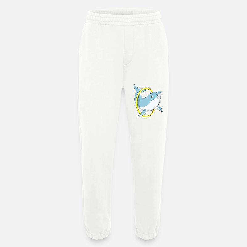 Delfin mit Ring - Heavyweight Jogginghose - made by SPREAD  - OFF WHITE