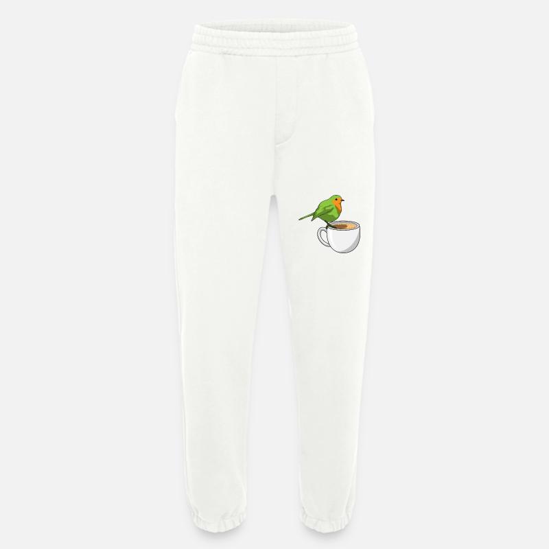Vogel Kaffee Tasse - Heavyweight Jogginghose - made by SPREAD  - OFF WHITE