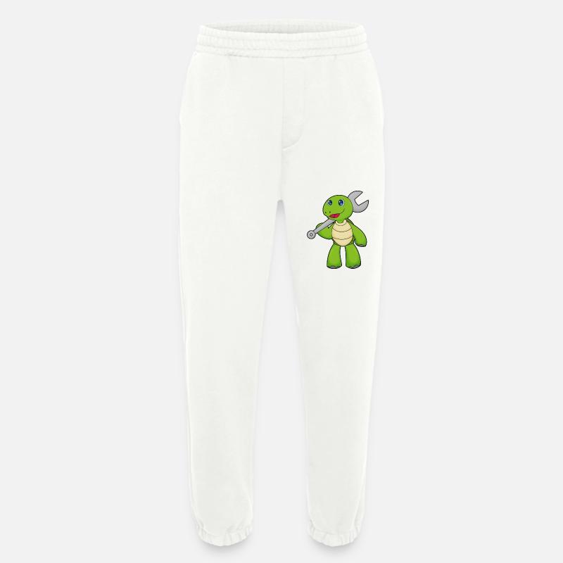 Turtle Mechanic Wrench - Heavyweight Jogging Pants - made by SPREAD - OFF WHITE