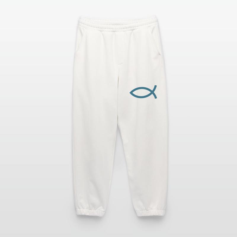 Jesus fish Ichthys fish fish Heavyweight Jogging Pants - made by SPREAD 