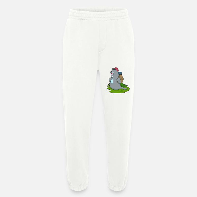 Seal Hiker Backpack - Heavyweight Jogging Pants - made by SPREAD  - OFF WHITE